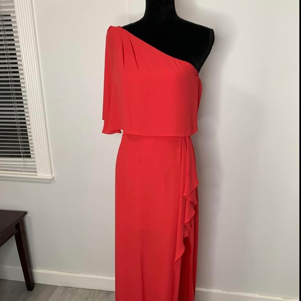 BCBG coral gown/evening dress maxi